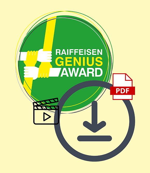 Raiffeisen Genius Award Digitales Infomaterial